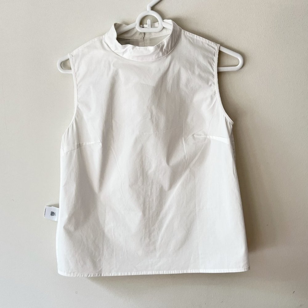 NEW! Molly Bracken Lili Sidonio Sleeveless Woven Cotton White Top, Size XS - Picture 11 of 13